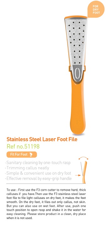 STAINLESS STEEL LASER FOOT FILE